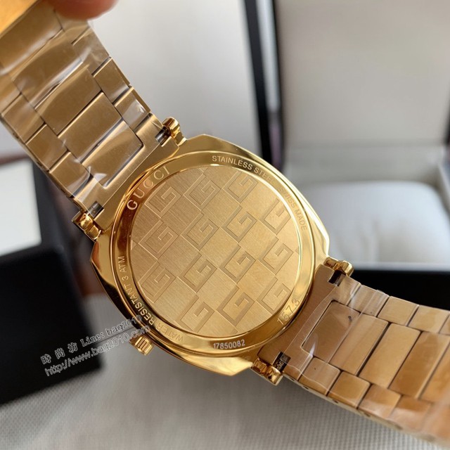 古馳鋼帶手錶 Gucci新款中性石英腕表  gjs2150
